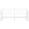 vidaXL Daybed with Trundle without Mattress White 90x190 cm Steel