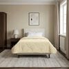 vidaXL Summer Duvet Cream 135 x 220 cm Microfiber and Teddy fleece
