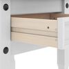 vidaXL End Table with Drawer White 50 x 50 x50 cm Solid Pine Wood