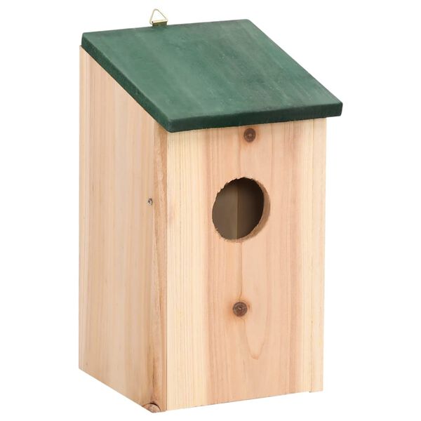 vidaXL Bird Houses 8 pcs Wood 12x12x22 cm