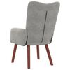 vidaXL Armchair Light Grey 63 x 67 x 94 cm Velvet