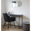 House Nordic Oval Mirror Daisy Black