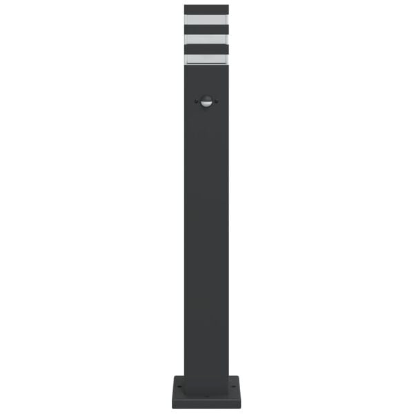 vidaXL Outdoor Floor Lamps with Sensors 3pcs Black 80 cm Aluminium