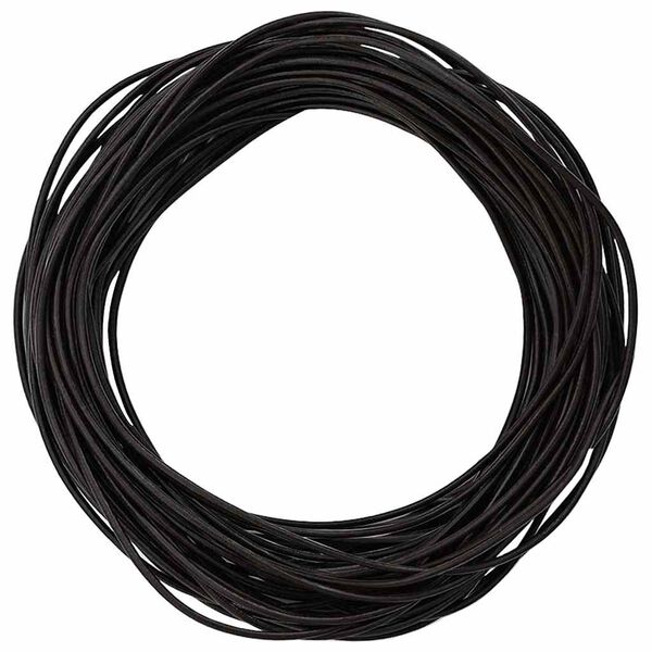 vidaXL Leather Cord Dark Brown &Oslash;1 mm x 10 m Leather