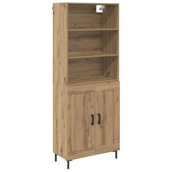 vidaXL Highboard Artisan Oak 69.5 x 34 x 180 cm Engineered Wood