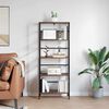 vidaXL Bookshelf Smoked Oak 60 x 29.5 x 149 cm Engineered Wood