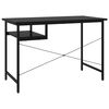 vidaXL Computer Desk Black 105x55x72 cm MDF and Metal