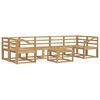 vidaXL Outdoor Sofa Set 8 pcs White 59 x 59 x 37 cm Solid Acacia Wood