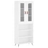 vidaXL Highboard White 69,5x34x180 cm Engineered Wood