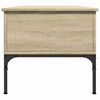 vidaXL Coffee Table Sonoma Oak 100x50x45 cm Engineered Wood and Metal