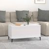 vidaXL Coffee Table High Gloss White 90x44.5x45 cm Engineered Wood