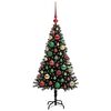 vidaXL Christmas Tree with 150 LEDs with Stand Black 120 cm PVC