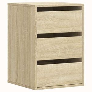 vidaXL Corner Chest of Drawers Sonoma Oak 40x41x58 cm Engineered Wood