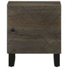 vidaXL Bedside Cabinet Black 40x33x46 cm Solid Wood Mango