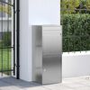 vidaXL Parcel Drop Box Black 41 x 38 x 103 cm Stainless steel