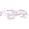vidaXL Storage Bed Frame White 150 x 200 cm Engineered Wood