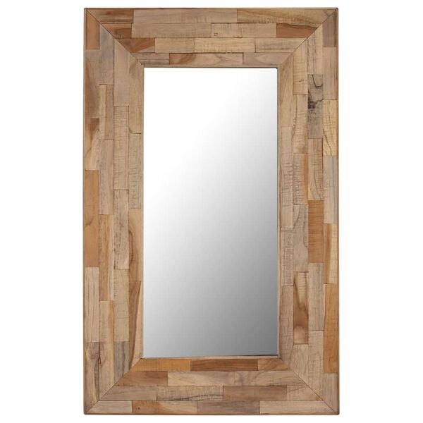 vidaXL Mirror Reclaimed Teak 50x80 cm