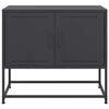 vidaXL TV Cabinet Black 68.5x39x60.5 cm Steel