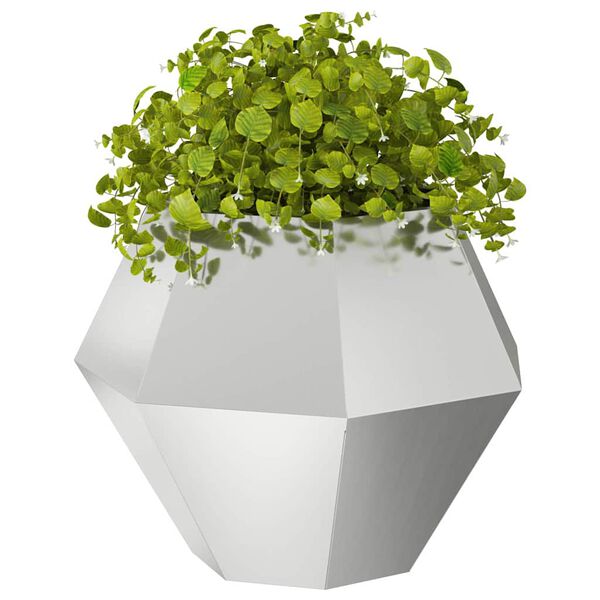 vidaXL Planter Silver 75 x 75 x 60 cm Galvanised Steel