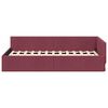 vidaXL Corner Bed Frame with Headboard Wine Red 100 cm x 200 cm Velvet