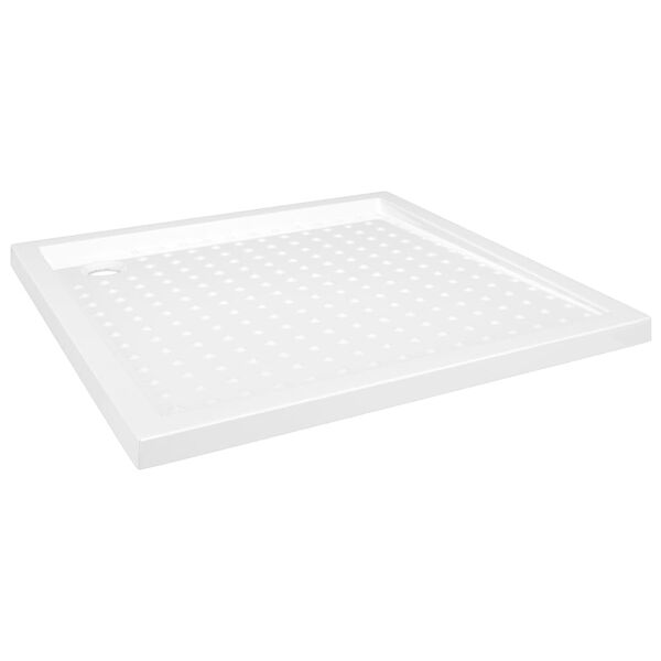 vidaXL Shower Base Tray with Dots White 80x80x4 cm ABS