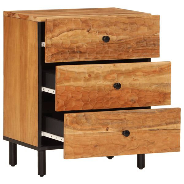 vidaXL Bedside Cabinet 50x33x60 cm Solid Wood Acacia