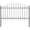 vidaXL Garden Fence Grey 170 x 140 cm Powder-Coated Steel