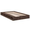 vidaXL Bed Frame without Mattress Brown Oak 135x190 cm Double