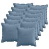 vidaXL Cushion Cover 12 pcs HOUTEN Blue 45 x 45 cm Corduroy