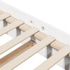vidaXL Bed Frame without Mattress White Solid Wood 200x200 cm