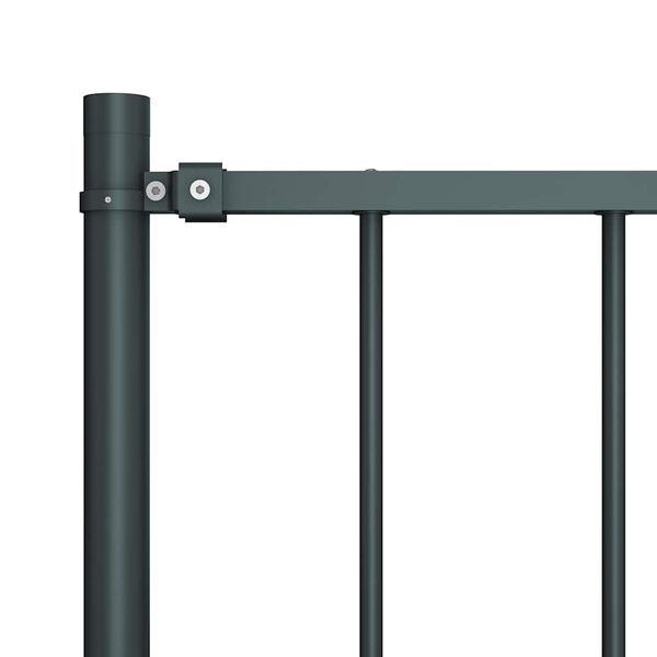 vidaXL Fence Panel Woerden with Posts Steel 1.7x1 m Anthracite
