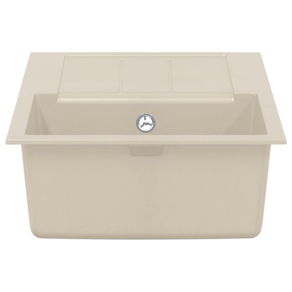 vidaXL Sink Beige 780 x 500 mm 80% Quartz and 20% Resin