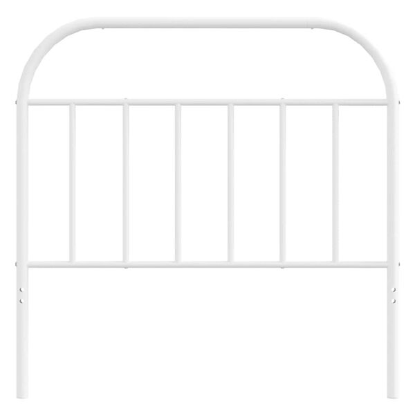 vidaXL Metal Headboard White 100 cm