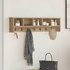 vidaXL Wall-Mounted Coat Rack with Shelf Artisan Oak 100 x 16 x 26 cm