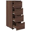 vidaXL Storage Cabinet Brown Oak 40 x 48 x 105 cm Engineered Wood