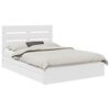 vidaXL Storage Bed with Headboard White 140 x 190 cm Engineered Wood