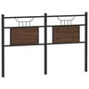 vidaXL Replace Headboard Brown Oak 137 cm Engineered Wood and Steel