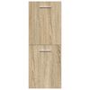 vidaXL 5 Piece Bathroom Furniture Set Sonoma Oak Engineered Wood