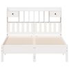 vidaXL Bookcase Bed without Mattress White 140x200 cm Solid Wood Pine