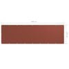 vidaXL Balcony Screen Terracotta 120x400 cm Oxford Fabric