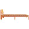 vidaXL Bed Frame with Headboard Wax Brown 90 x 200 cm Solid Pine Wood