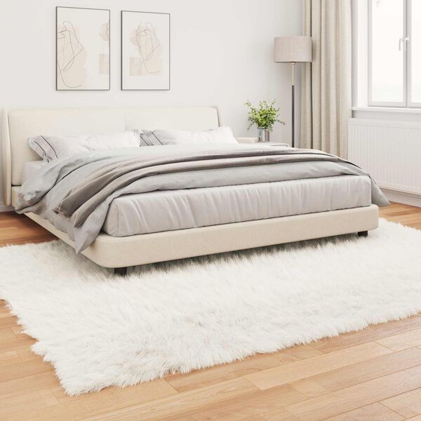 vidaXL Faux Sheepskin Rug Tafalla White 240 x 340 cm Polyester