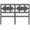 vidaXL Bed Headboard Grey 185.5x4x100 cm Solid Wood Pine