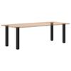 vidaXL Console Table Legs 4 pcs Black 72-74 cm Steel