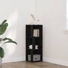 vidaXL Corner Shelves Black Oak 33 x 33 x 100 cm Engineered Wood