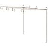 vidaXL Garden Pergola Antique Brown 4x3x2,5 m Iron