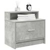vidaXL Bedside Cabinets with Drawer 2 pcs Concrete Grey 51x31x47 cm