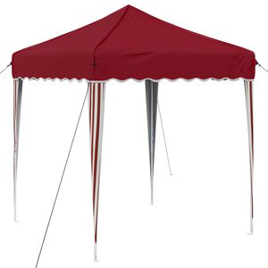vidaXL Pop-up Party Tent Burgundy 195 x 195 x 245 cm Oxford Fabric