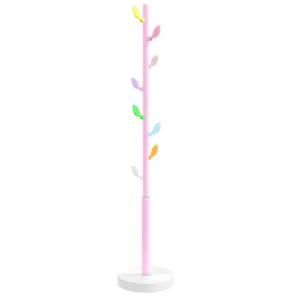 vidaXL Coat Stand Pink 172 cm Powder-coated Iron