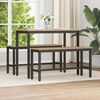 vidaXL Dining Bench 2 pcs Artisan Oak 100 x 32.5 x 48.5 cm